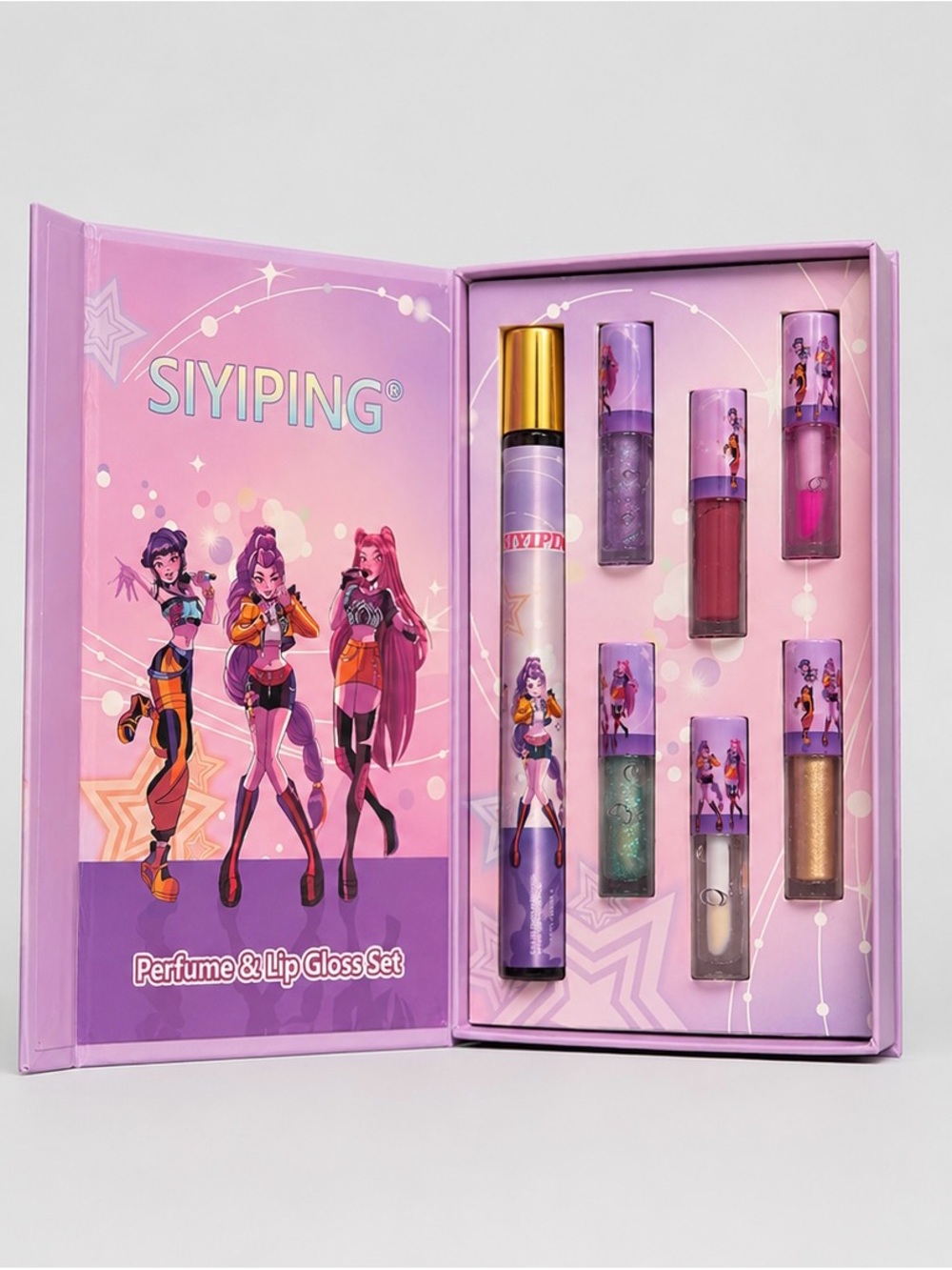 KPOP Perfume & Lip Gloss Makeup Gift Set